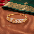Leaf Pattern Wide Kada – Shynora By Shivali