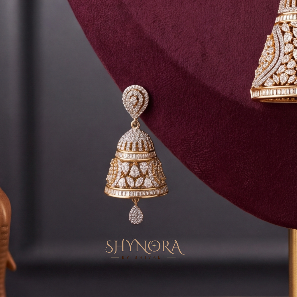 Tapered Cone AD Pendant Set – Shynora By Shivali