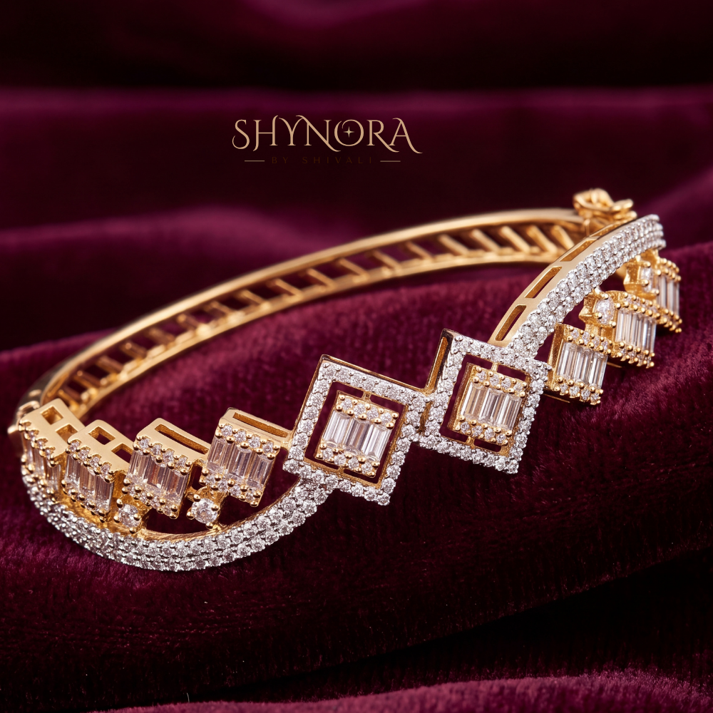 Baguette Zigzag Kada – Shynora By Shivali