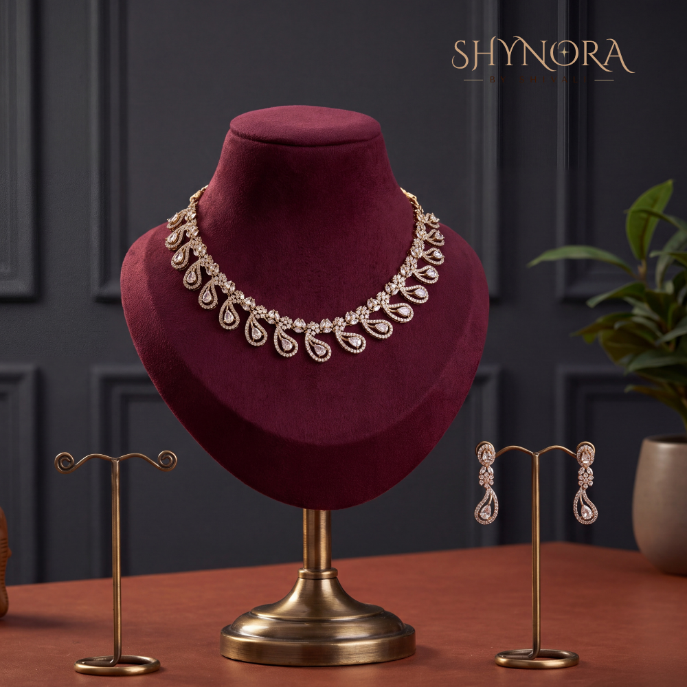 Paisley Swirl Necklace Set – Shynora By Shivali