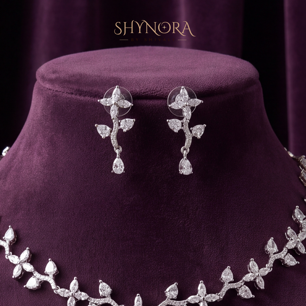 Floral Vine Necklace Set – Shynora By Shivali