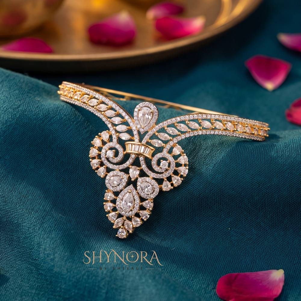 Spiral Paisley Open Kada – Shynora By Shivali