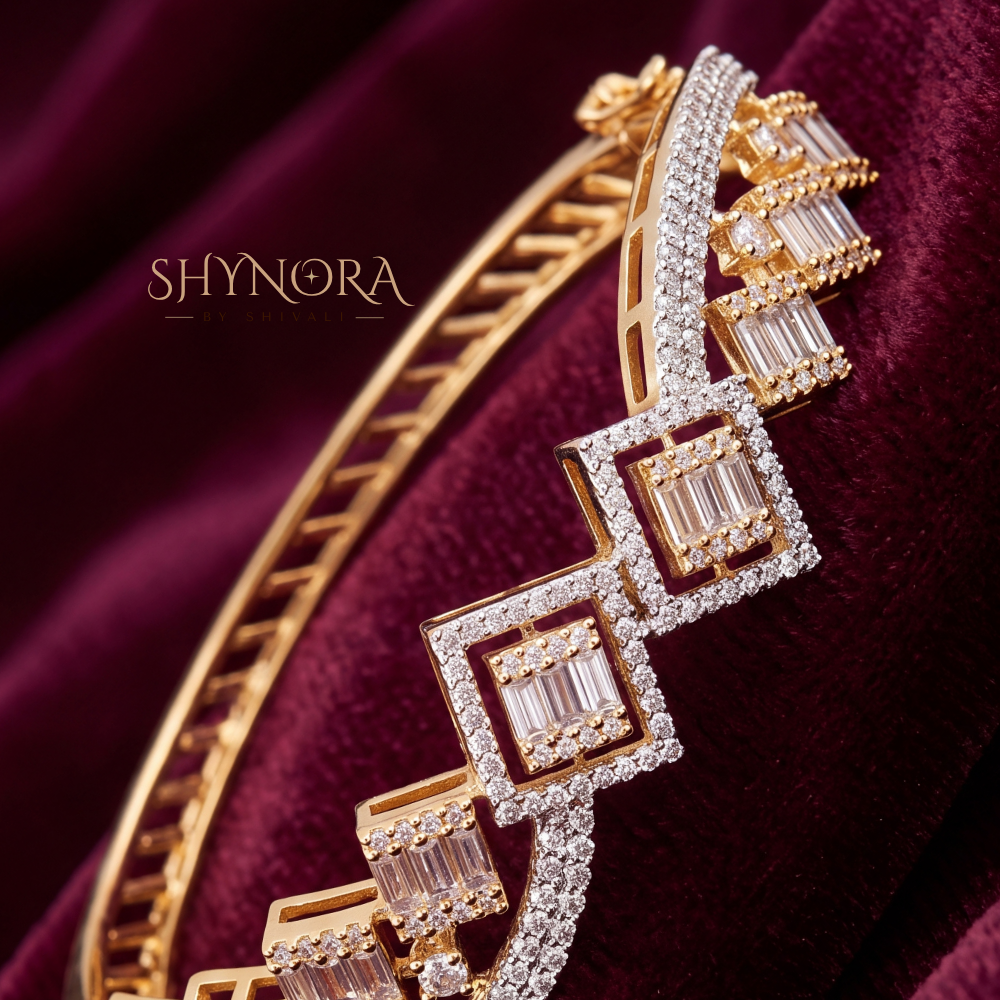 Baguette Zigzag Kada – Shynora By Shivali