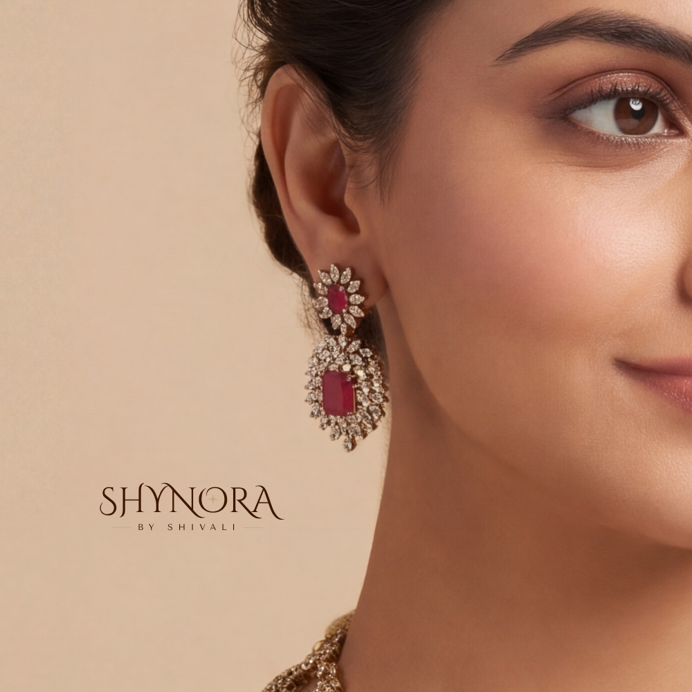 Ruby Three Layer Beaded Necklace Set – Shynora By Shivali