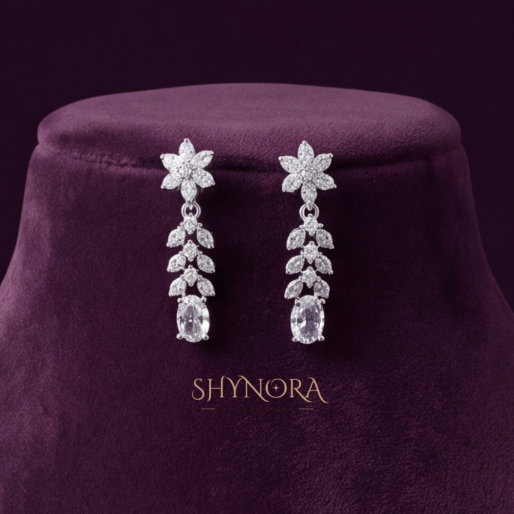 Leaf Vine Pear Drop Necklace Set – Shynora By Shivali