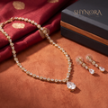 Floral Cluster Pear Drop Necklace Set – Shynora By Shivali