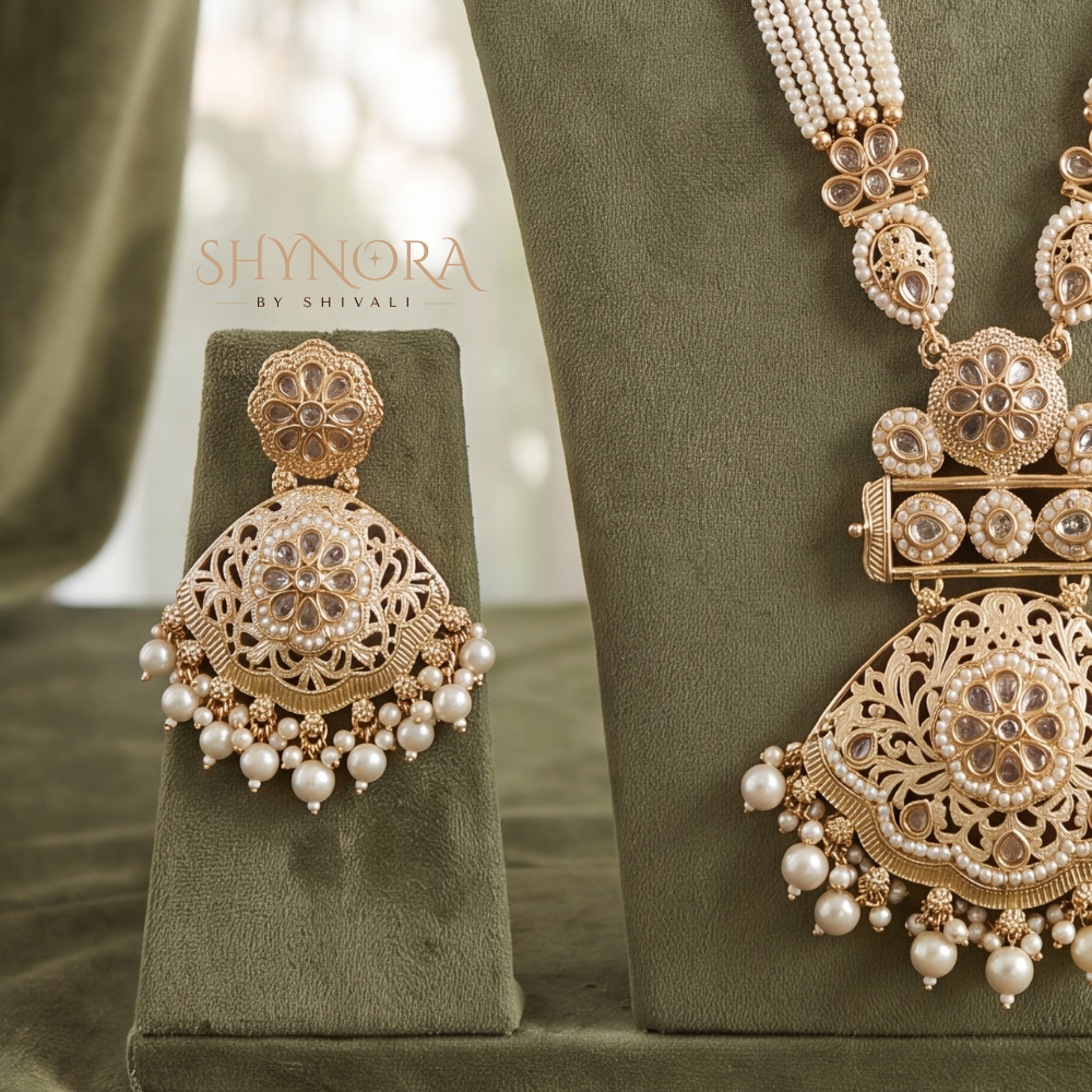 Pearl Strand Ornate Medallion Rani Haar – Shynora By Shivali