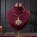 Paisley Cluster Pendant Set – Shynora By Shivali