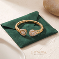 Open Teardrop Cluster Cuff Kada – Shynora By Shivali