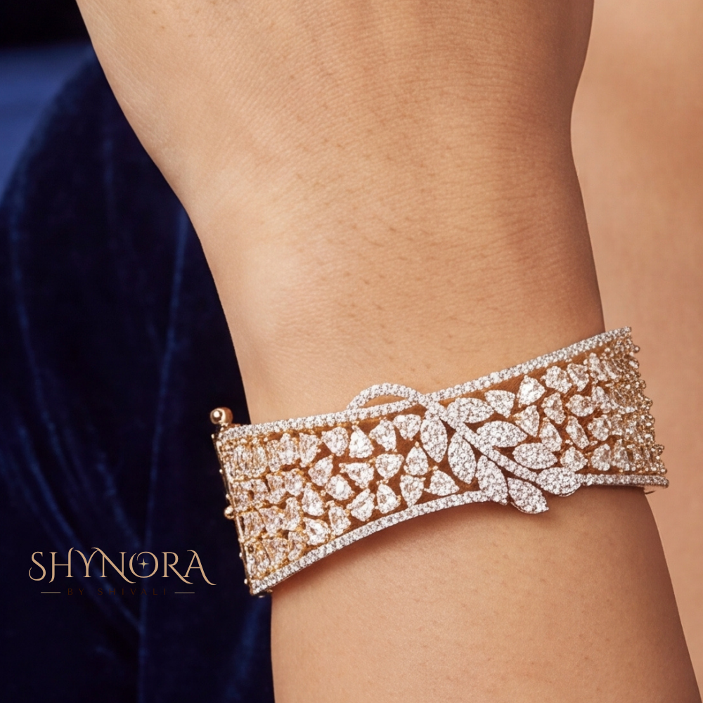 Leaf Vine Wide Kada – Shynora By Shivali