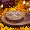 Round Halo Fan Kada – Shynora By Shivali