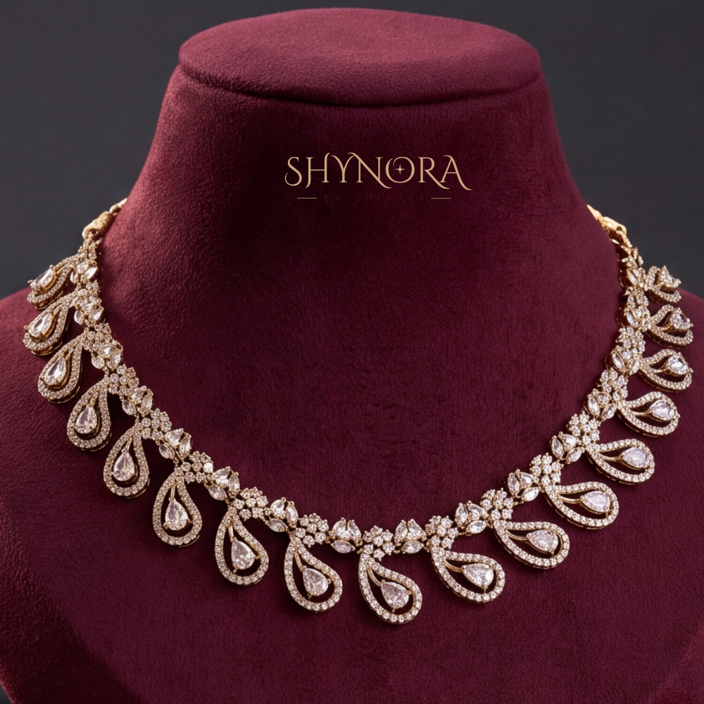 Paisley Swirl Necklace Set – Shynora By Shivali