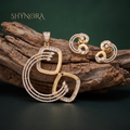 Swirl Hoop Pendant Set – Shynora By Shivali