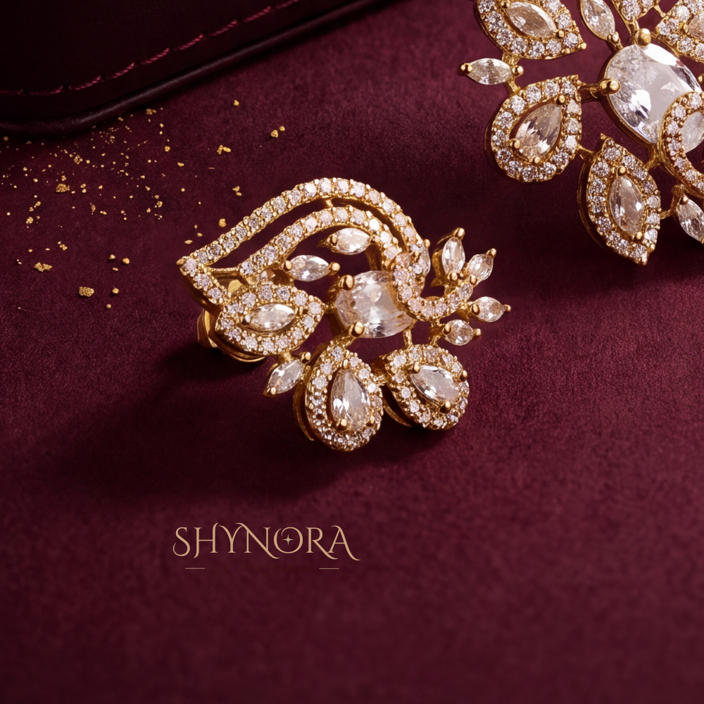 Paisley Leaf Pendant Set – Shynora By Shivali