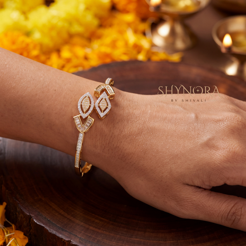 Diamond Marquise Cuff Kada – Shynora By Shivali