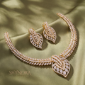 Crescent Leaf Necklace Set – Shynora By Shivali