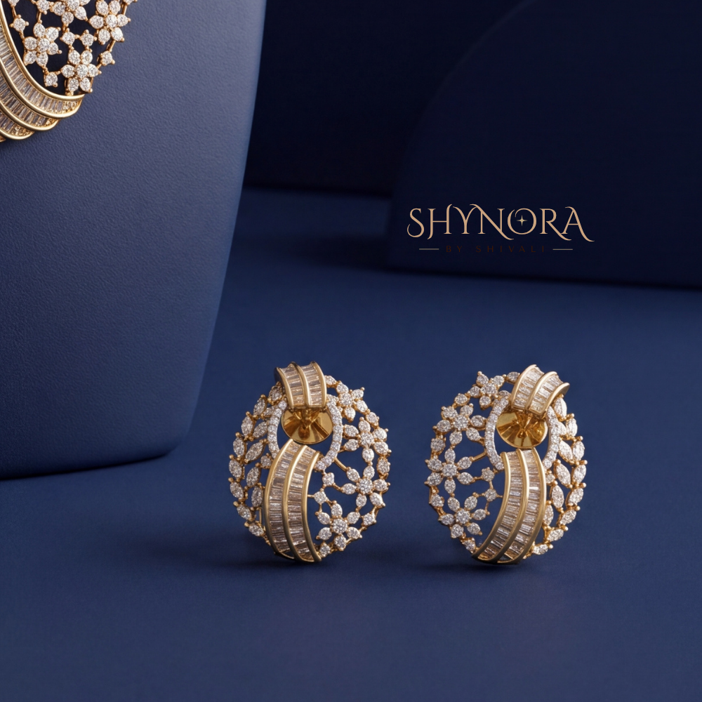 Peacock Feather Cluster Pendant Set – Shynora By Shivali