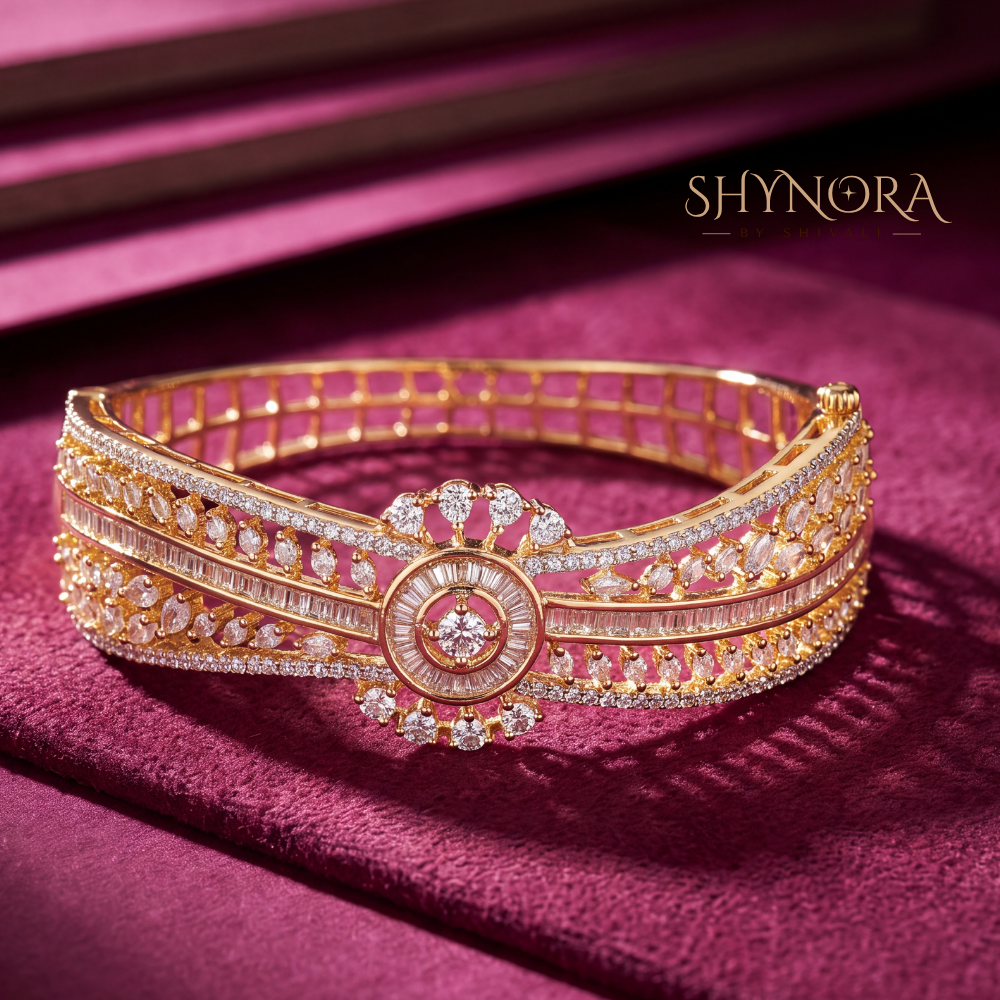 Round Medallion Lattice Kada – Shynora By Shivali