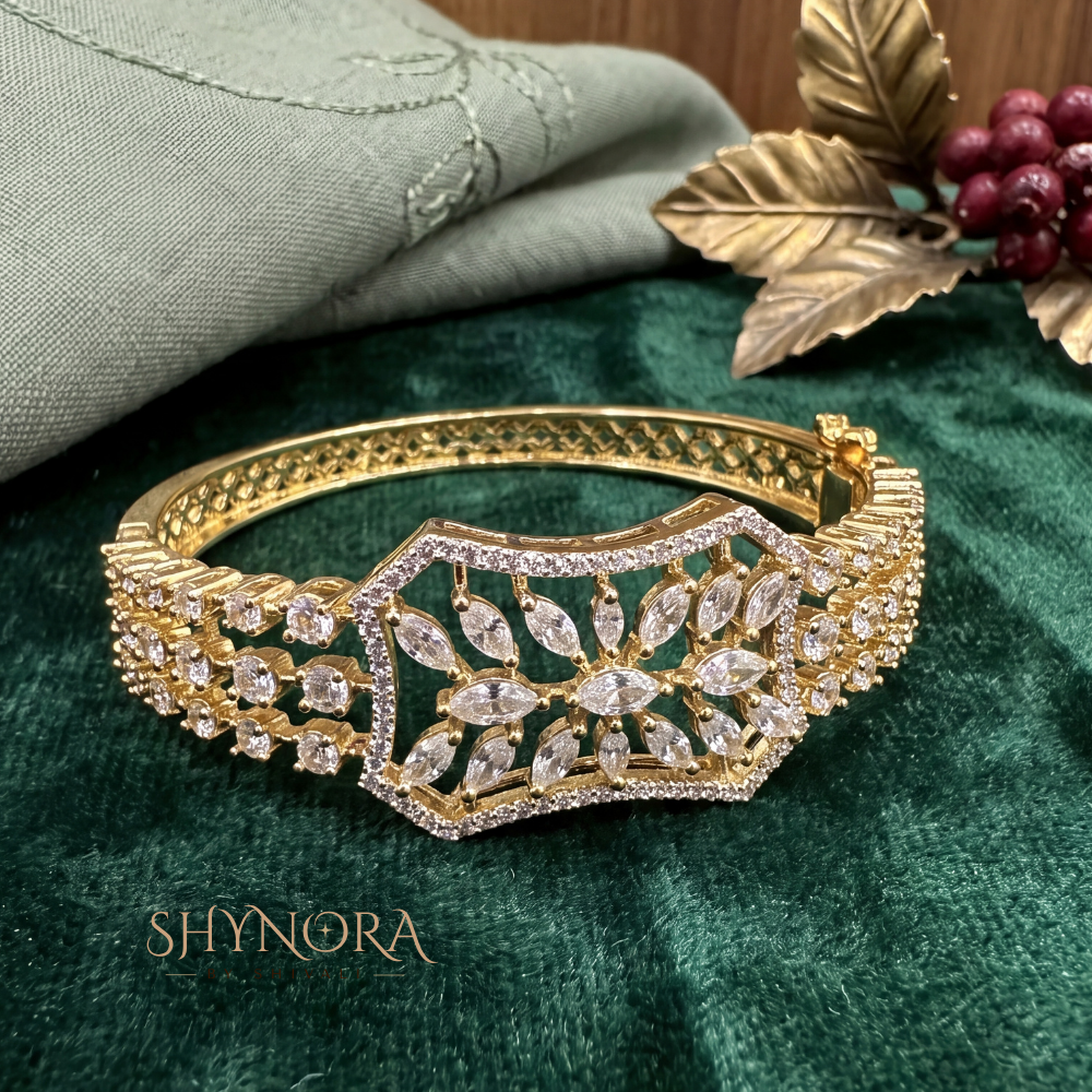 Hexagonal Marquise Cluster Kada – Shynora By Shivali