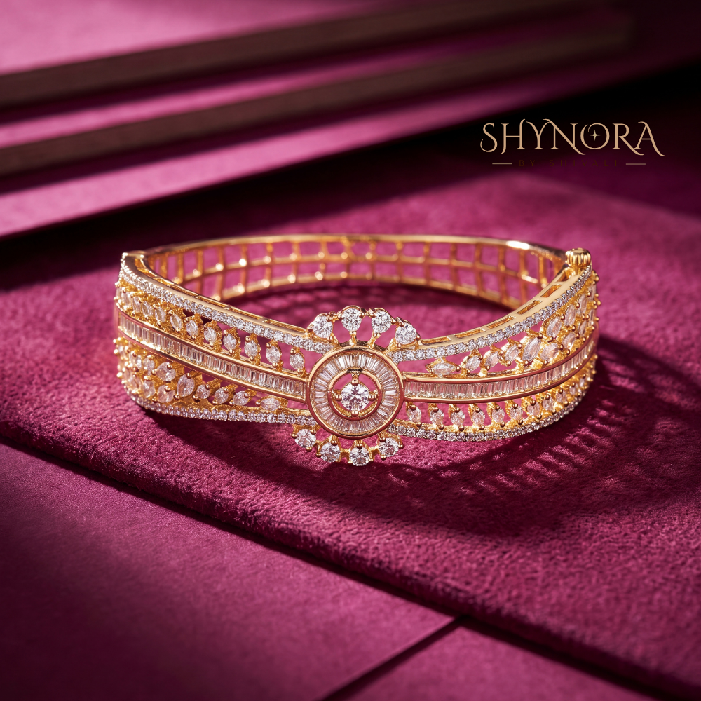 Round Medallion Lattice Kada – Shynora By Shivali