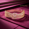 Round Medallion Lattice Kada – Shynora By Shivali