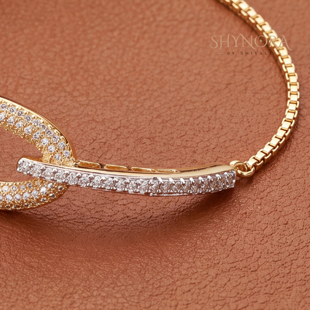 Oval Link Pave Chain Bracelet – Shynora By Shivali