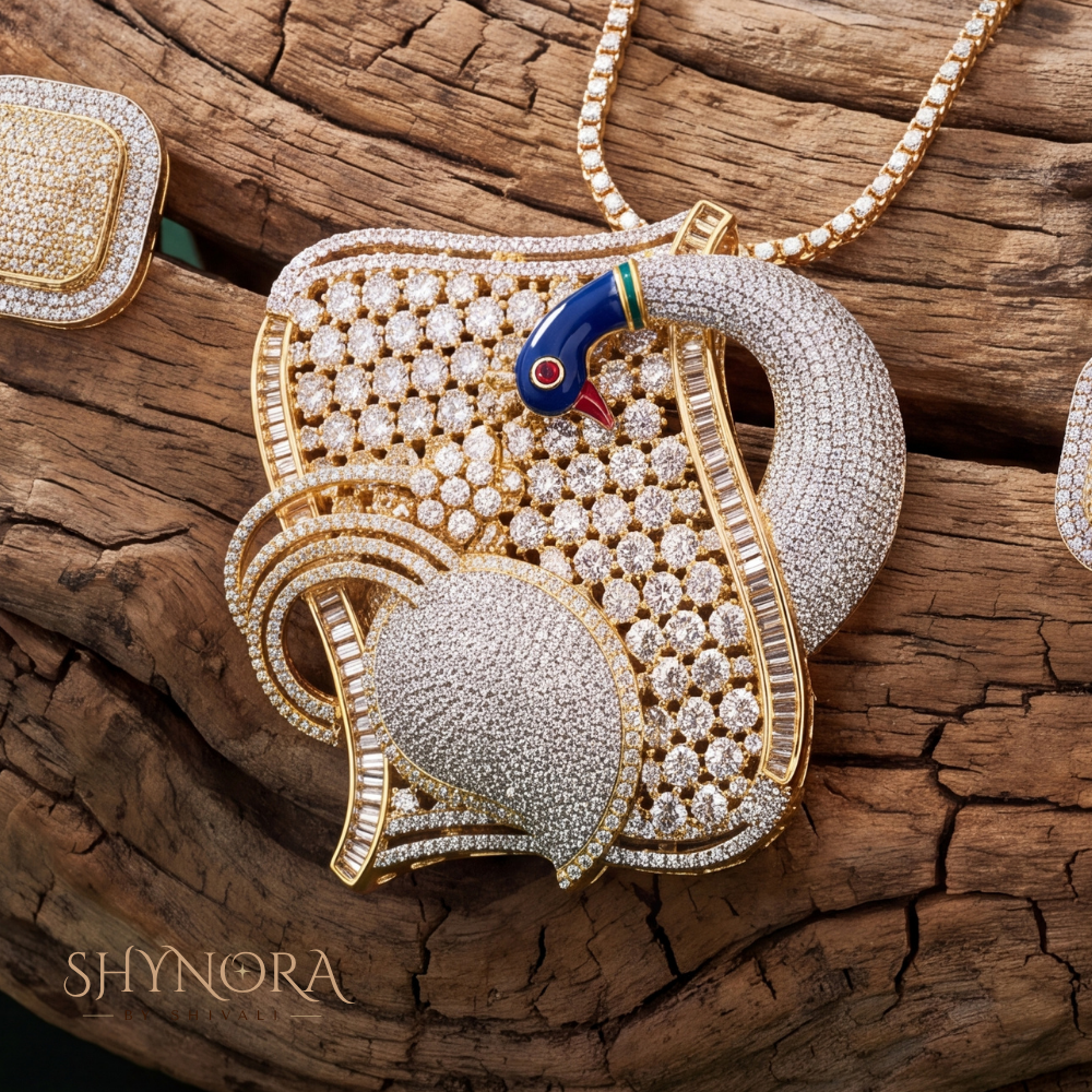 Sapphire Accent Paisley Pendant Set – Shynora By Shivali