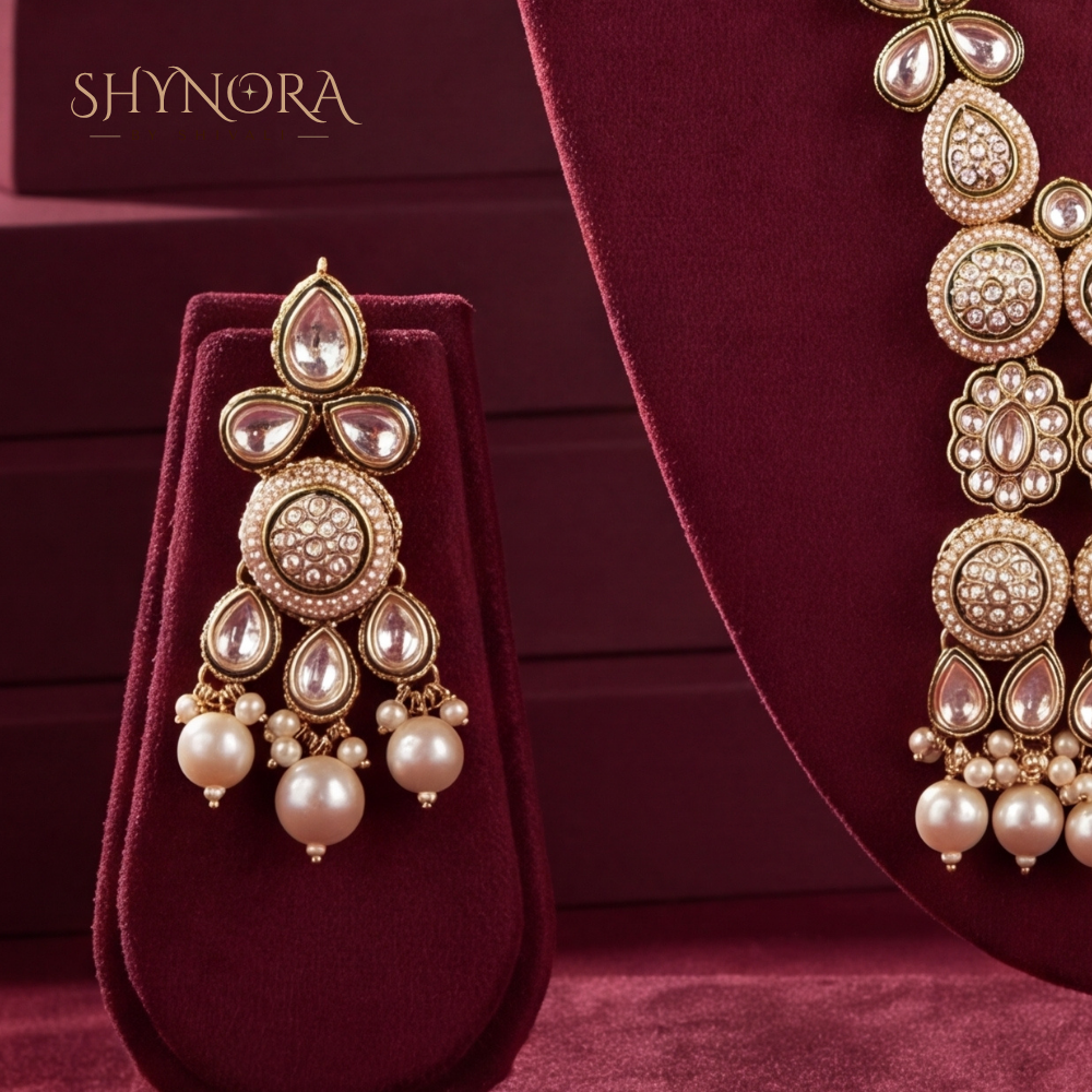 Pearl Strand Kundan Medallion Rani Haar – Shynora By Shivali
