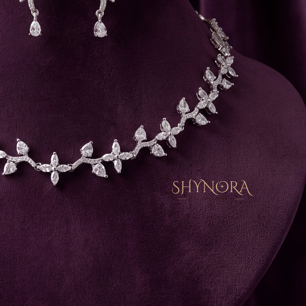 Floral Vine Necklace Set – Shynora By Shivali
