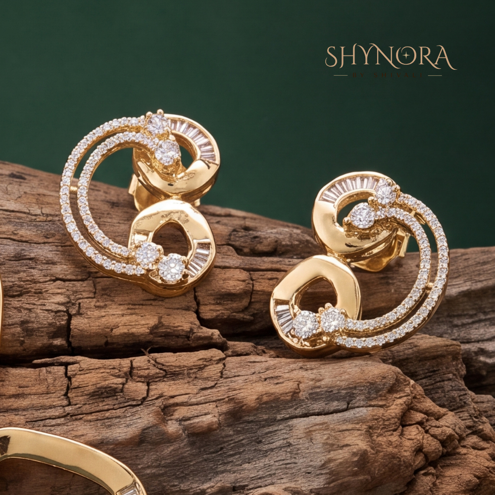 Swirl Hoop Pendant Set – Shynora By Shivali