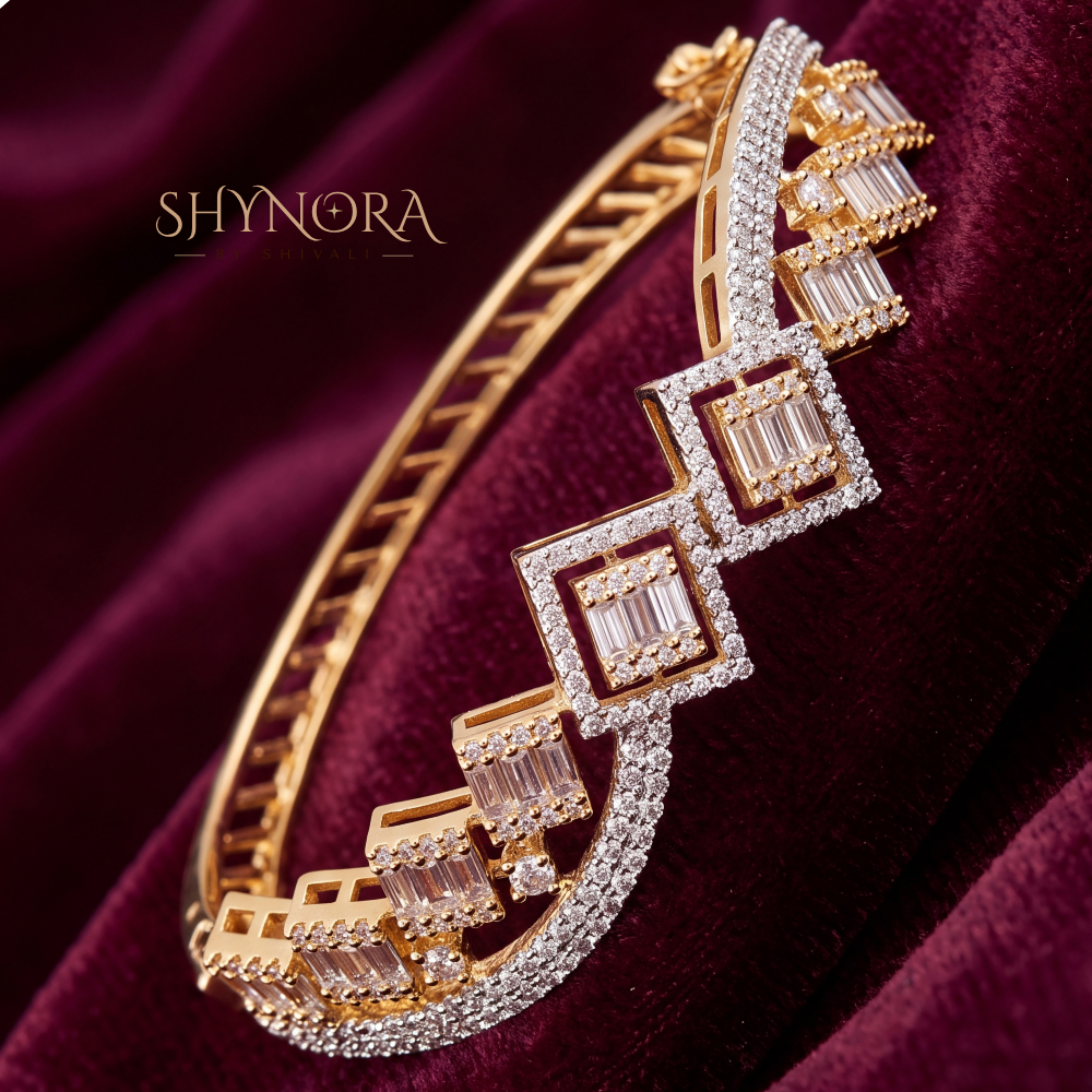 Baguette Zigzag Kada – Shynora By Shivali