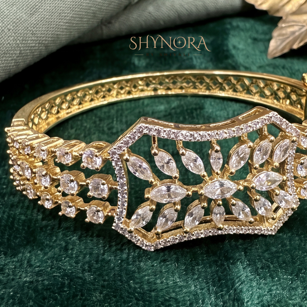 Hexagonal Marquise Cluster Kada – Shynora By Shivali