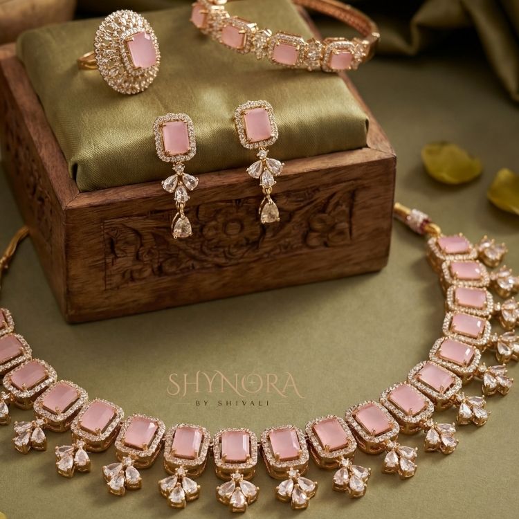 Blush Petal Royale Jewellery Set