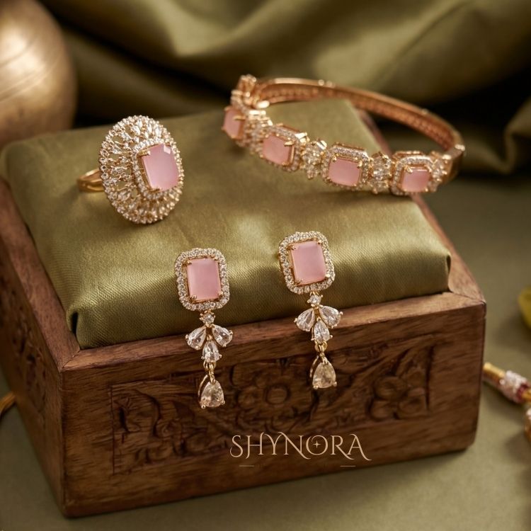 Blush Petal Royale Jewellery Set