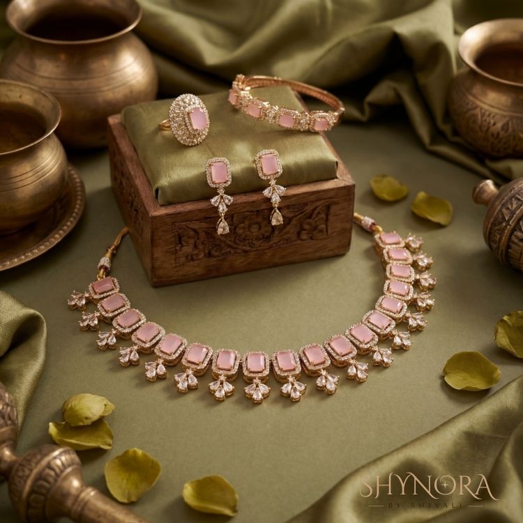 Blush Petal Royale Jewellery Set