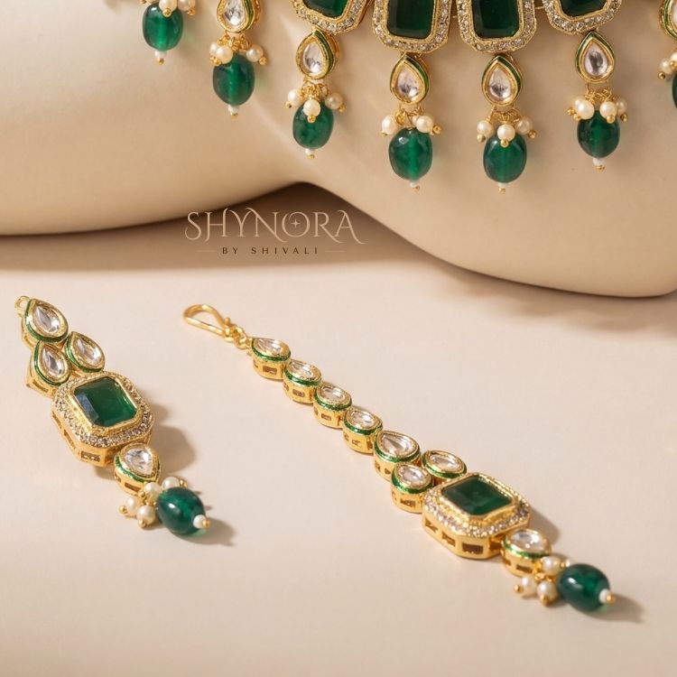 Emerald Royale Kundan Choker Set