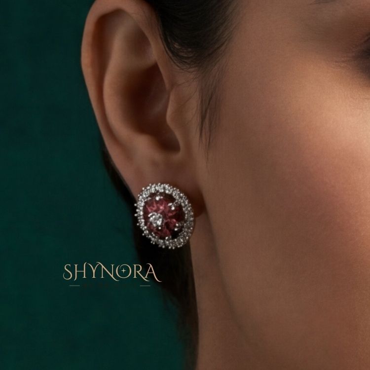 Ruby Radiance Circular AD Pendant Set