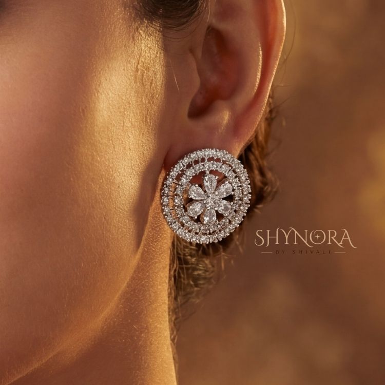 Crystal Bloom Circular AD Pendant Set