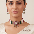 Multi-Strand Pearl Choker Necklace Set – Shynora By Shivali