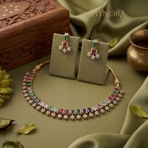 Rainbow Spark Multicolor AD Choker Set