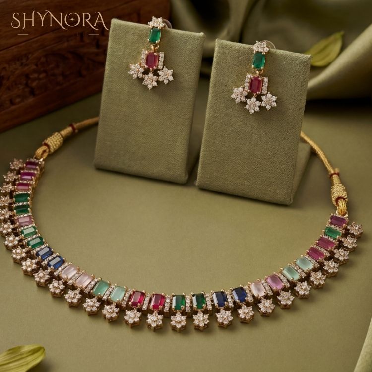 Rainbow Spark Multicolor AD Choker Set