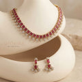 Ruby Red Bloom AD Choker Set
