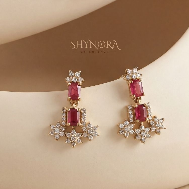 Ruby Red Bloom AD Choker Set