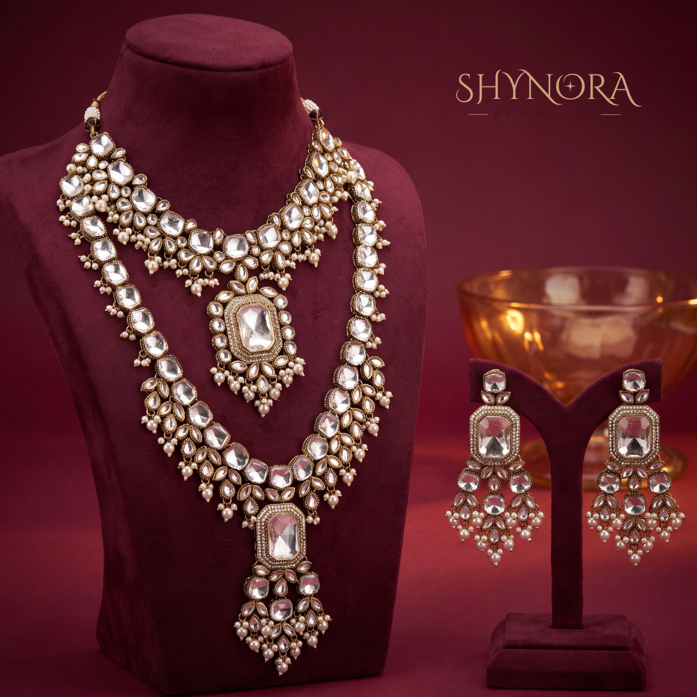 Noor-e-Heer Layered Kundan Pearl Bridal Set 1