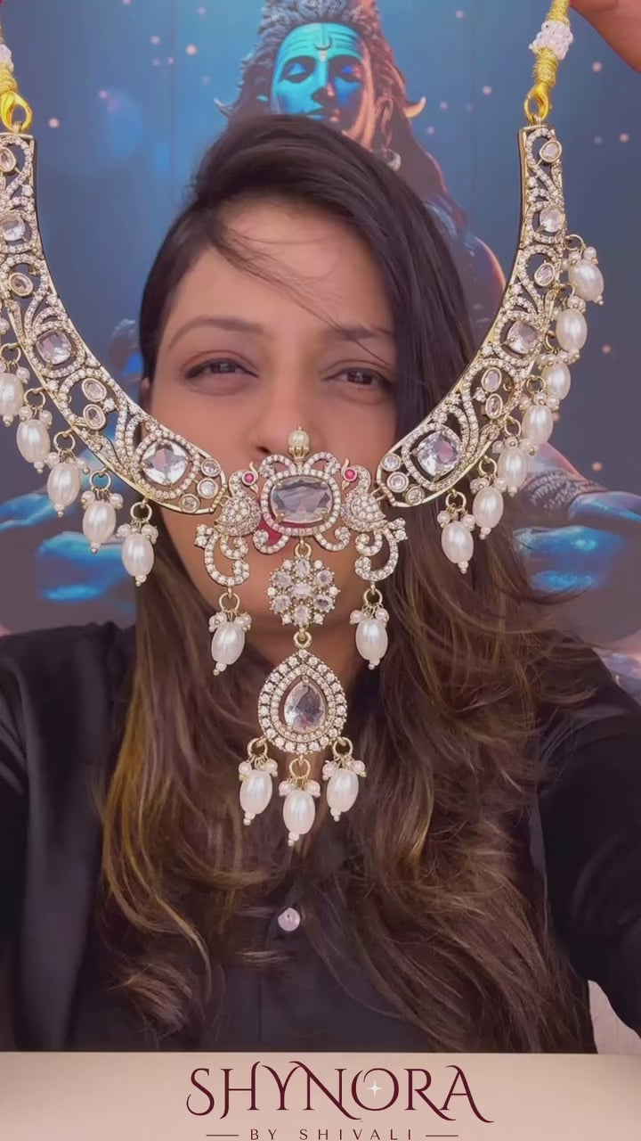 Chandrika Pearl Polki Choker Set