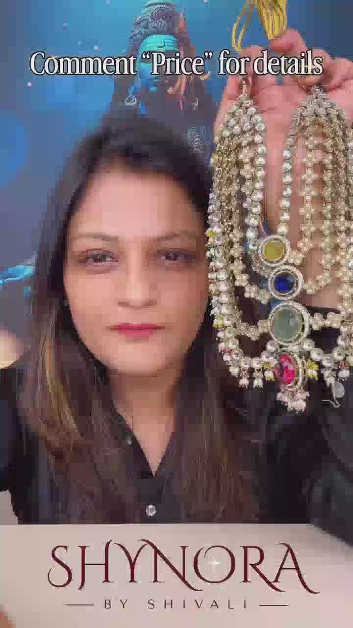 Noor-e-Rang Multi-Layer Kundan Necklace Set